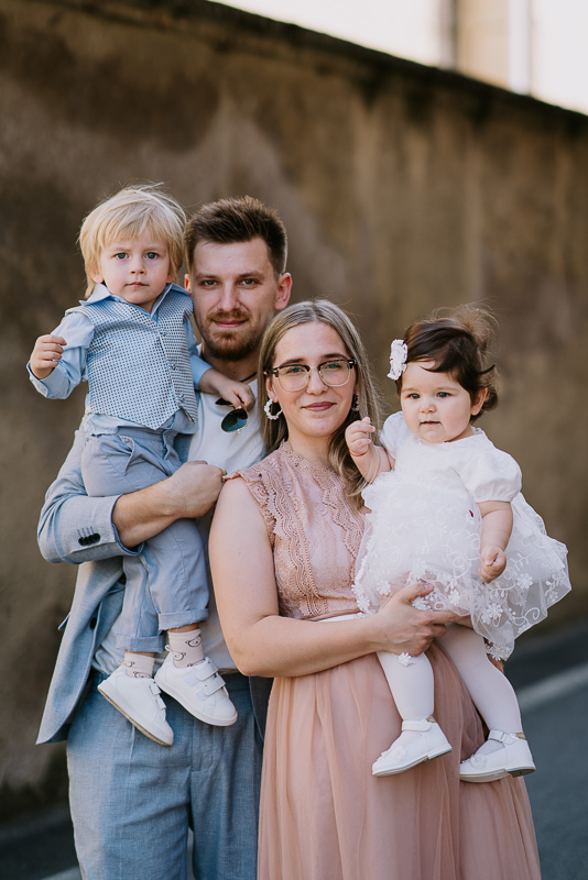 Fotografia di famiglia servizio fotografico battesimo